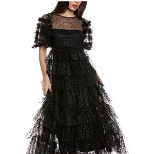 Red Valentino mesh midi dress size 40